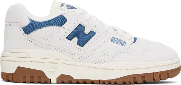 New Balance Off-White & Blue BBW550 Sneakers