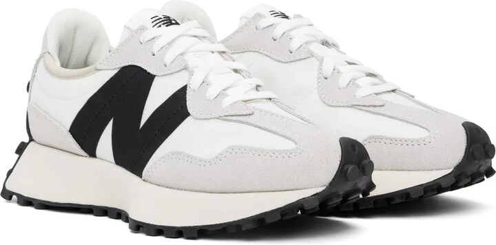 New Balance Off-White & Gray 327 Sneakers - Image 4