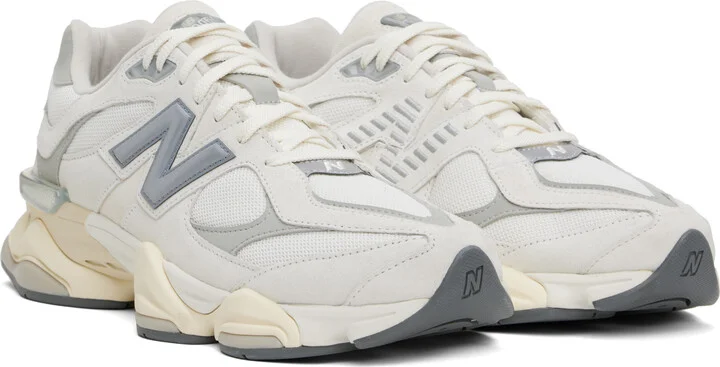 New Balance Off-White & Gray 9060 Sneakers - Image 4