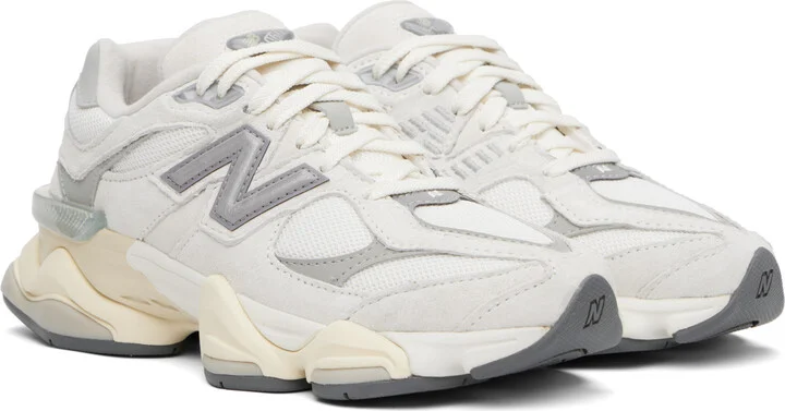 New Balance Off-White & Gray 9060 Sneakers - Image 4