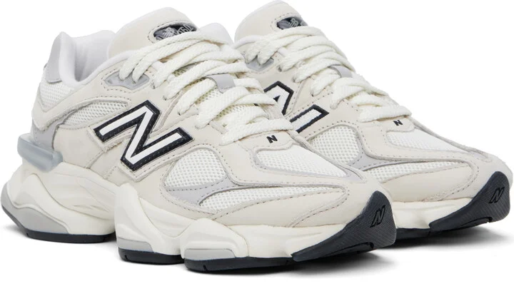 New Balance Off-White & Gray 9060 Sneakers - Image 4