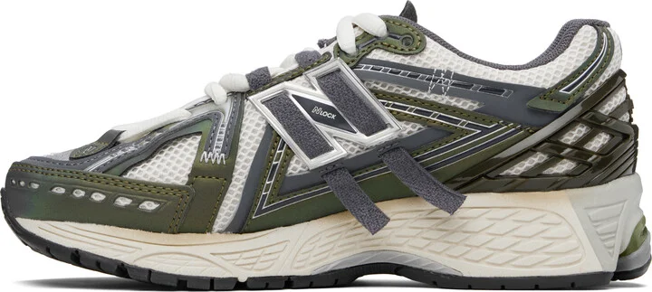 New Balance Off-White & Green 1906A Sneakers - Image 3