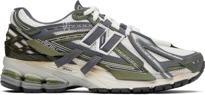 New Balance Off-White & Green 1906A Sneakers