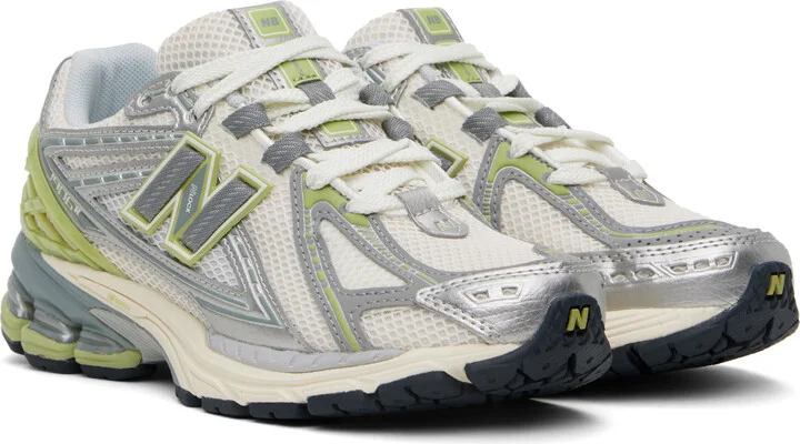 New Balance Off-White & Green 1906R Sneakers - Image 4