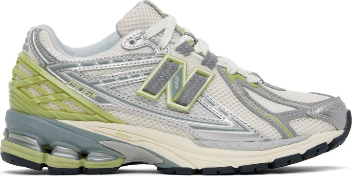 New Balance Off-White & Green 1906R Sneakers