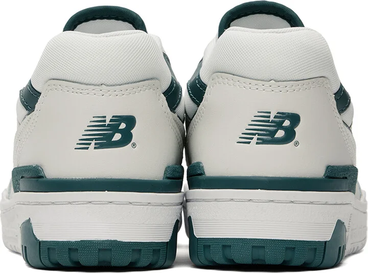 New Balance Off-White & Green 550 Sneakers - Image 2