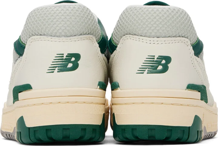 New Balance Off-White & Green 550 Sneakers - Image 2