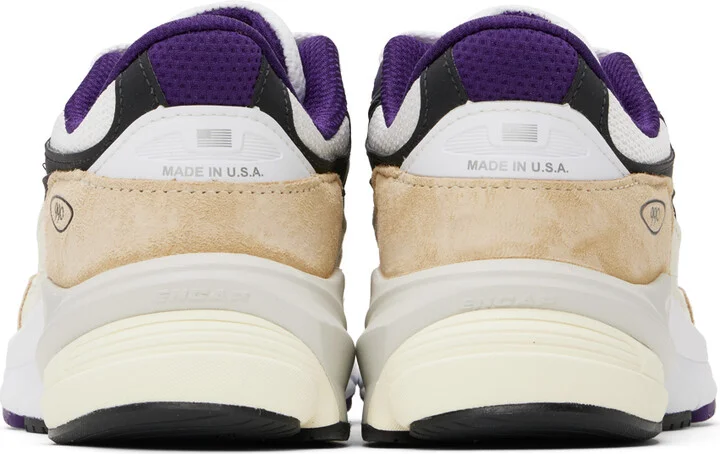 New Balance Off-White & Purple Made in USA 990v6 Sneakers - Image 2