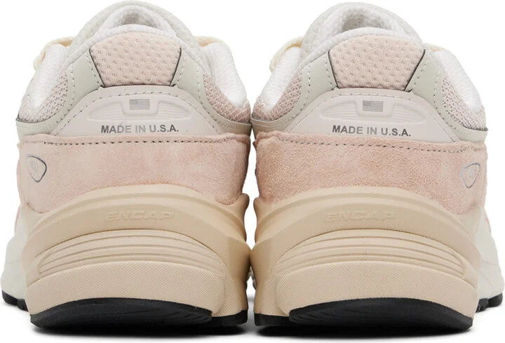 New Balance Pink & Beige 'Made in USA' 990v6 Sneakers - Image 2