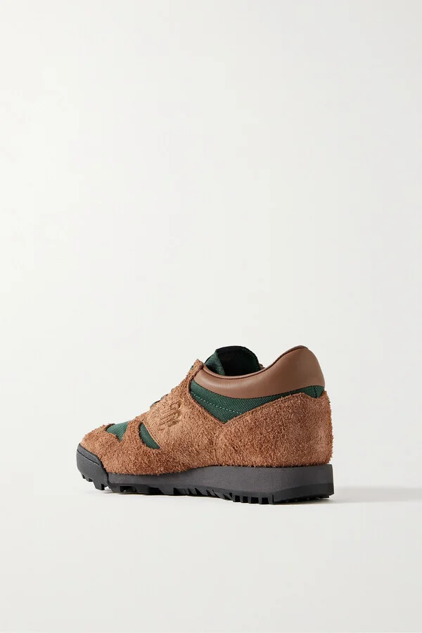 New Balance - Rainier Leather And Cordura-trimmed Suede Sneakers - Brown - Image 3