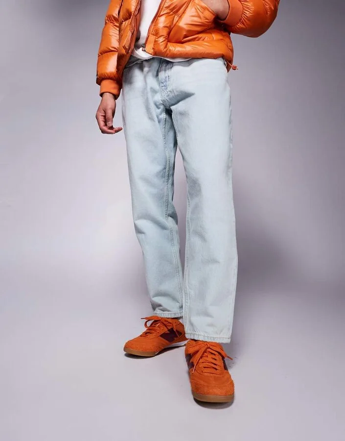 New Balance RC42 gum sole sneakers in orange and purple - Image 2