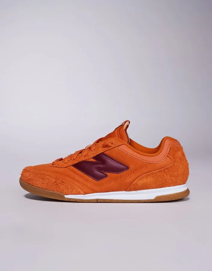 New Balance RC42 gum sole sneakers in orange and purple - Image 4