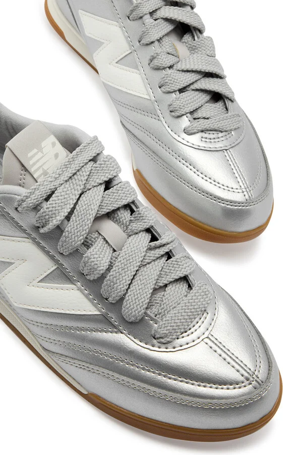 New Balance RC42 Panelled Metallic-leather Sneakers - Image 3