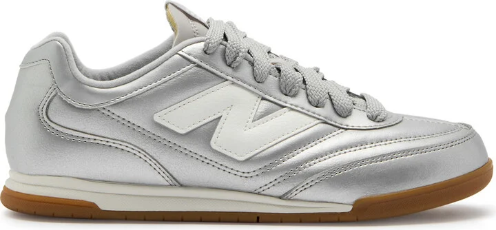 New Balance RC42 Panelled Metallic-leather Sneakers