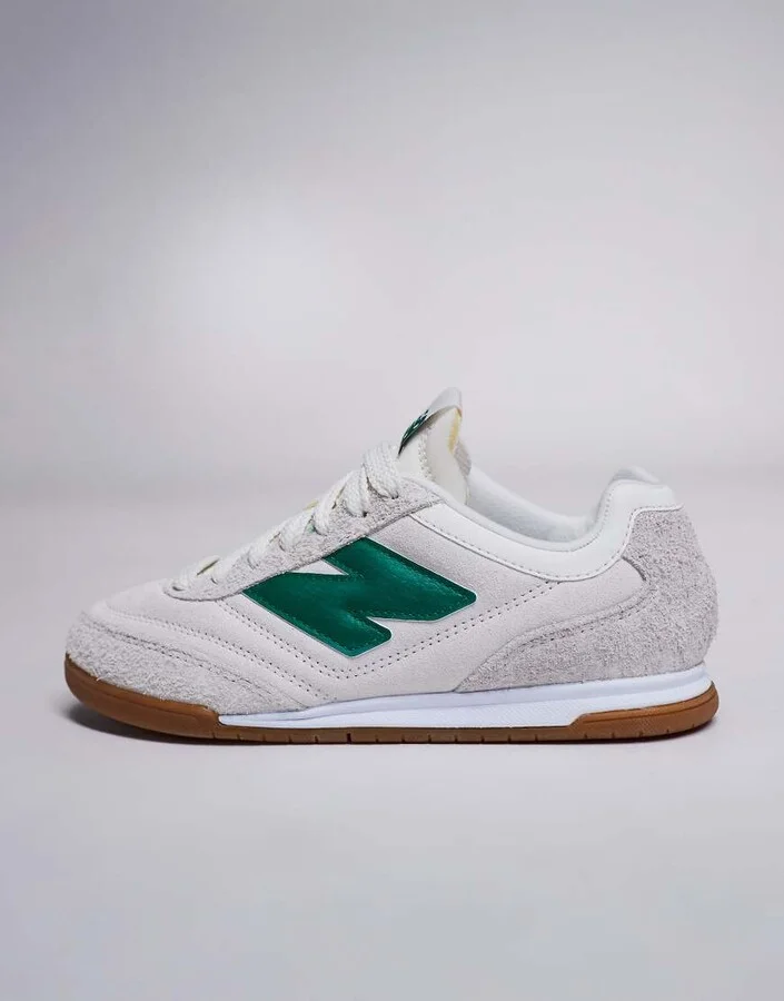 New Balance RC42 rubber sole sneakers in white and green - Image 2