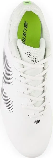 New Balance Rush V4 Low Lacrosse Cleats Men's Shoes White/White : 8 D - Medium, Synthetic - Image 2