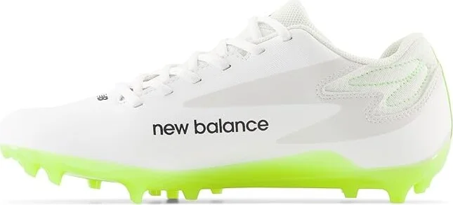 New Balance Rush V4 Low Lacrosse Cleats Men's Shoes White/White : 8 D - Medium, Synthetic - Image 4