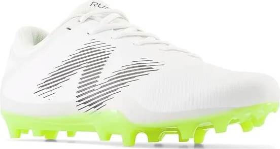 New Balance Rush V4 Low Lacrosse Cleats Men's Shoes White/White : 8 D - Medium, Synthetic