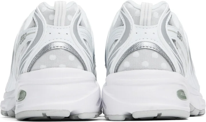 New Balance Silver & White 530 Sneakers - Image 2