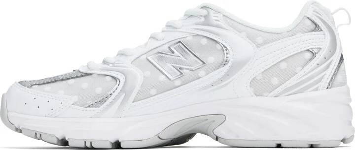 New Balance Silver & White 530 Sneakers - Image 3