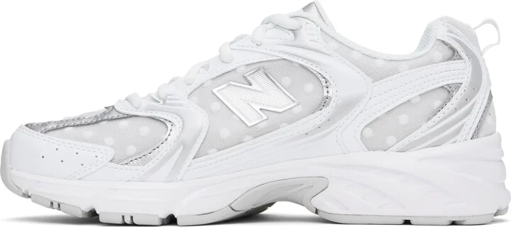New Balance Silver & White 530 Sneakers - Image 3