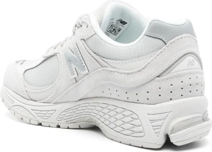 New Balance Suede And Mesh Sneakers In Light Grey - Image 4