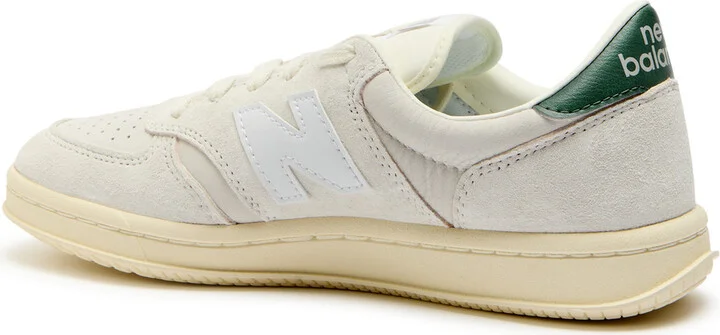 New Balance T500 Court Panelled Leather Sneakers - Image 2