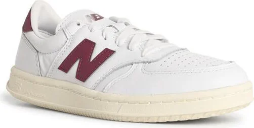 New Balance 'T500' White Leather Sneakers - Image 2
