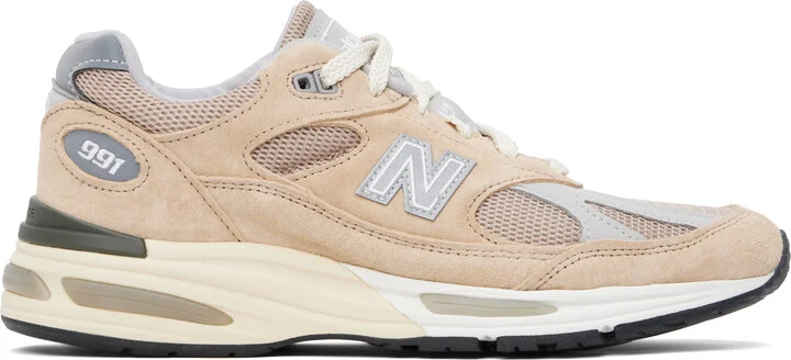 New Balance Tan Made in UK U991V2 Sneakers