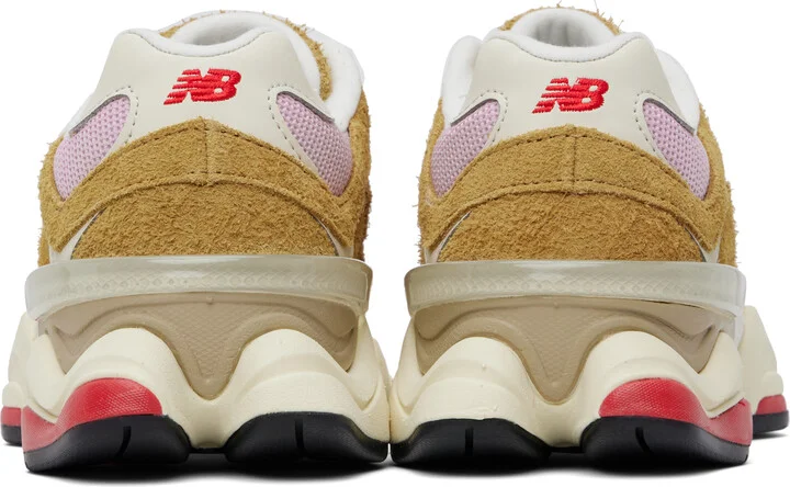 New Balance Tan & Pink 9060 Sneakers - Image 2
