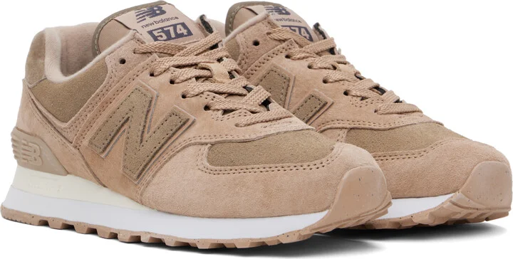 New Balance Taupe 574 Sneakers - Image 4
