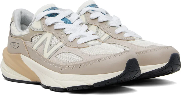 New Balance Taupe & Off-White 'Made in USA' 990v6 Sneakers - Image 4