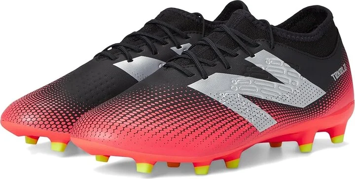 New Balance Tekela Magique FG V4+ Soccer Cleats Shoes Black/Energy Red/Hi-Lite : US Men's 5.5 - Women's 7 Medium, Synthetic