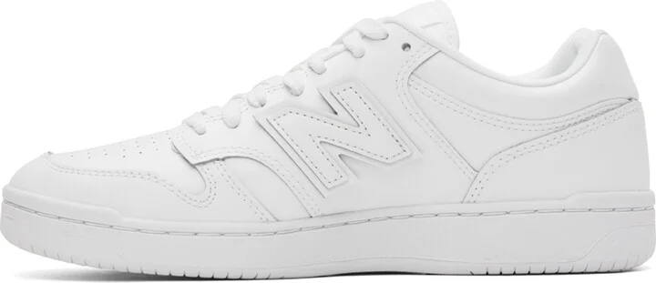 New Balance White 480 Sneakers - Image 3