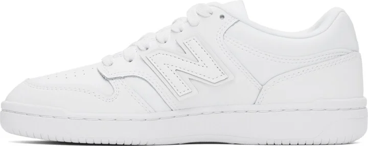 New Balance White 480 Sneakers - Image 3