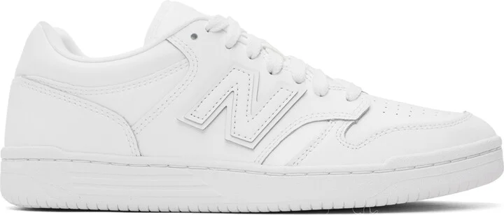 New Balance White 480 Sneakers