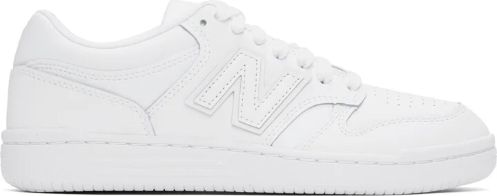 New Balance White 480 Sneakers