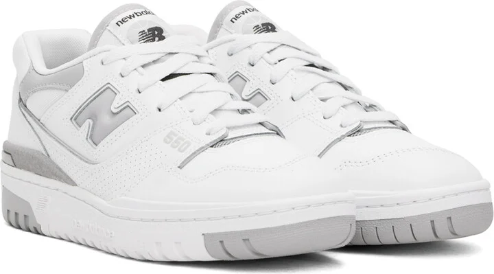 New Balance White 550 Sneakers - Image 4