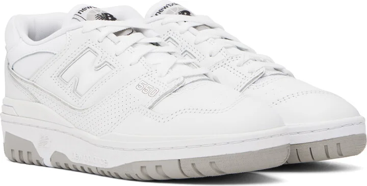 New Balance White 550 Sneakers - Image 4