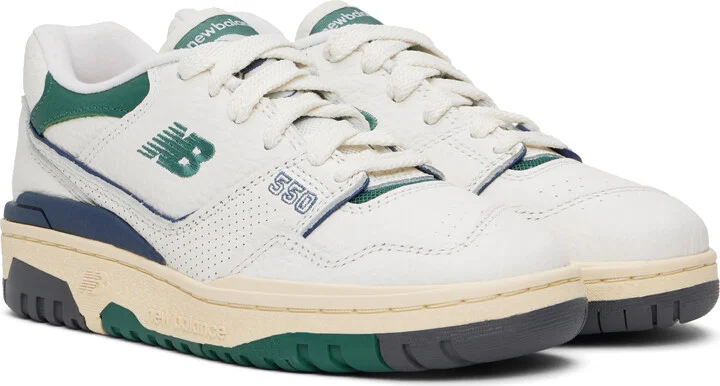 New Balance White 550 Sneakers - Image 4
