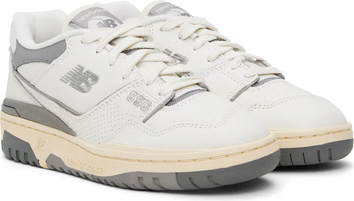 New Balance White 550 Sneakers - Image 4