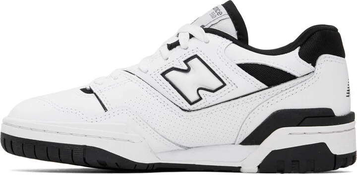 New Balance White BB550 Sneakers - Image 3