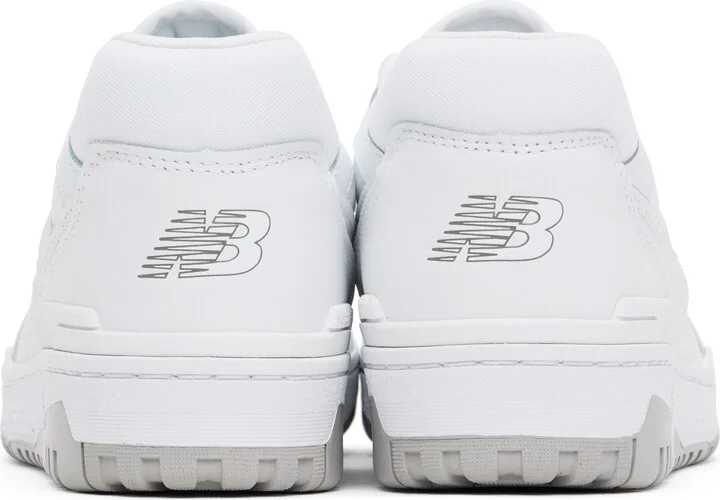 New Balance White BB550 Sneakers - Image 2