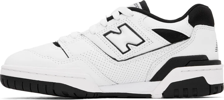 New Balance White BB550 Sneakers - Image 3