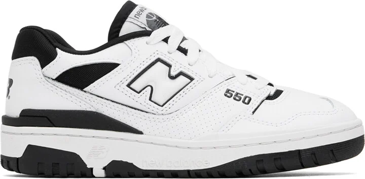 New Balance White BB550 Sneakers
