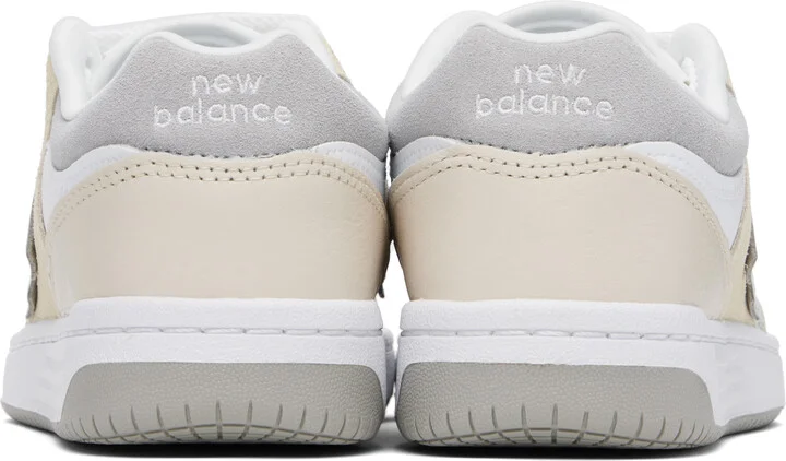 New Balance White & Beige 480 Sneakers - Image 2
