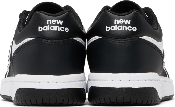 New Balance White & Black 480 Sneakers - Image 2