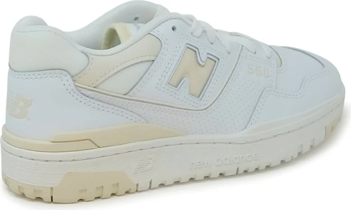 New Balance White Leather Sneaker - Image 3