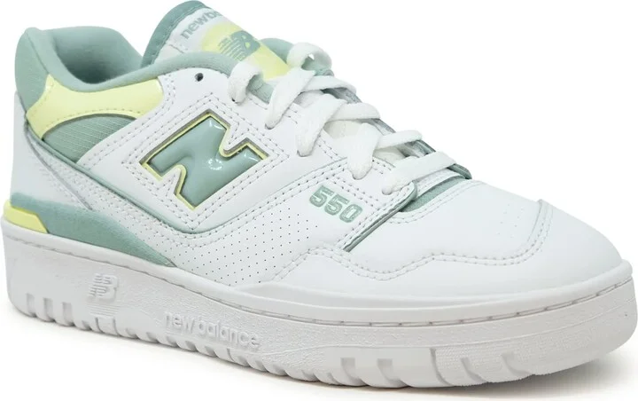 New Balance White Leather Sneaker - Image 2