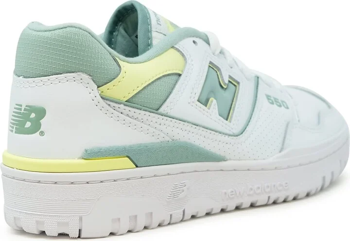 New Balance White Leather Sneaker - Image 3